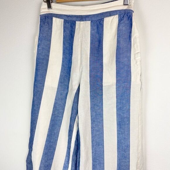 Madewell Huston Pull-On Crop Pants in Stripe - Picture 4 of 9